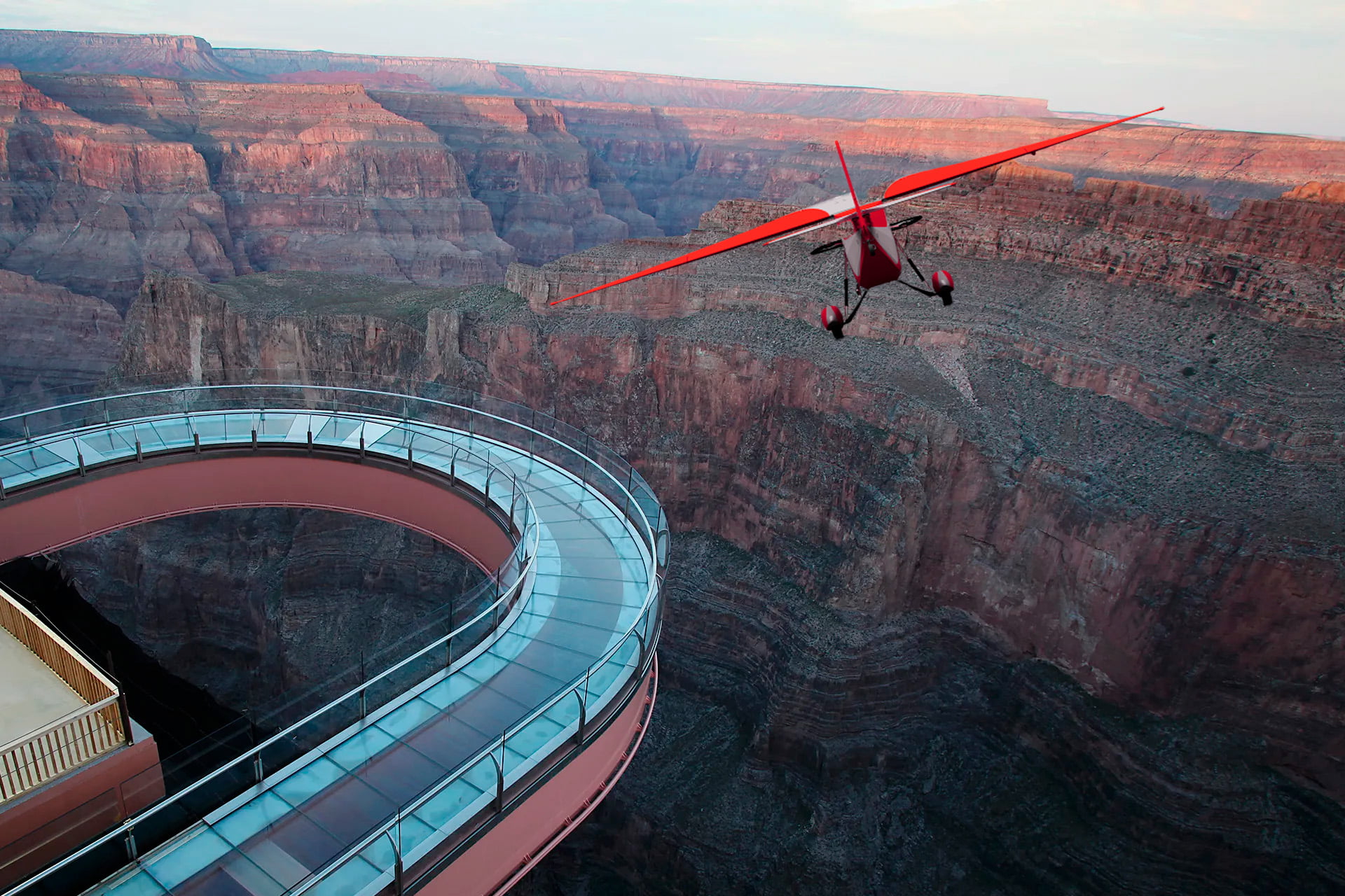 Tour En Avioneta al Gran Cañón con Skywalk Incluido